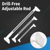 No-Drill Adjustable Rod™ - Say goodbye to clutter and tools!