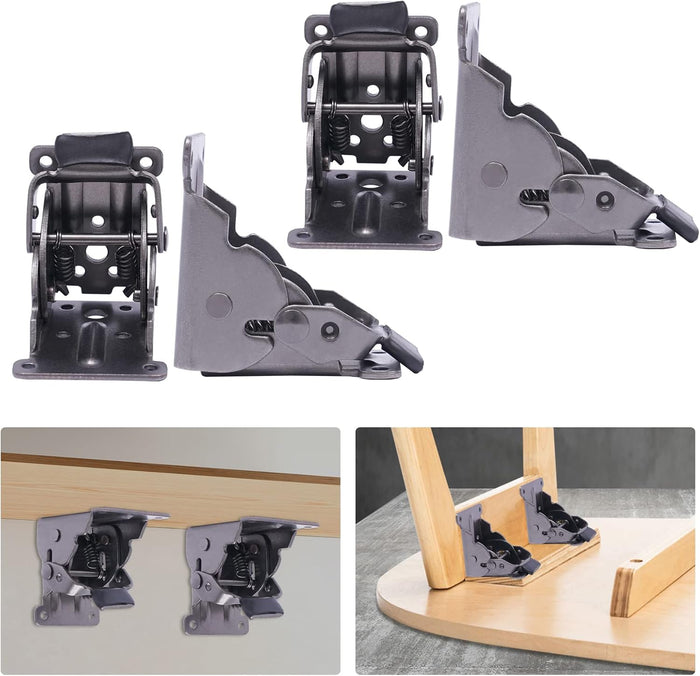 FlexiLift™ Flip Hinge Brackets (4 pieces) – Discover Hidden Space and Live Clutter-Free