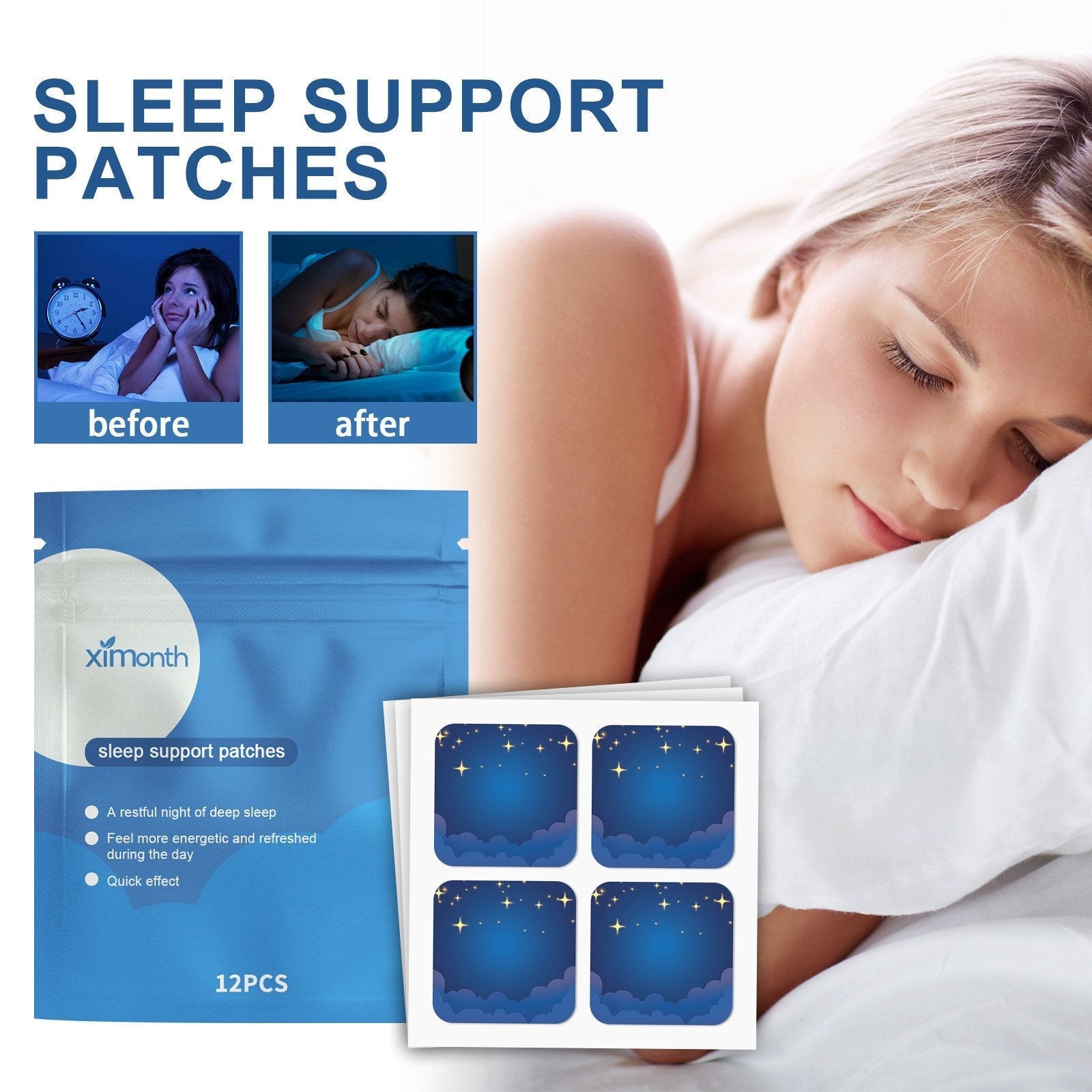 DreamPatch™ (12 pieces) - Perfect Restful Sleep and Energized Mornings