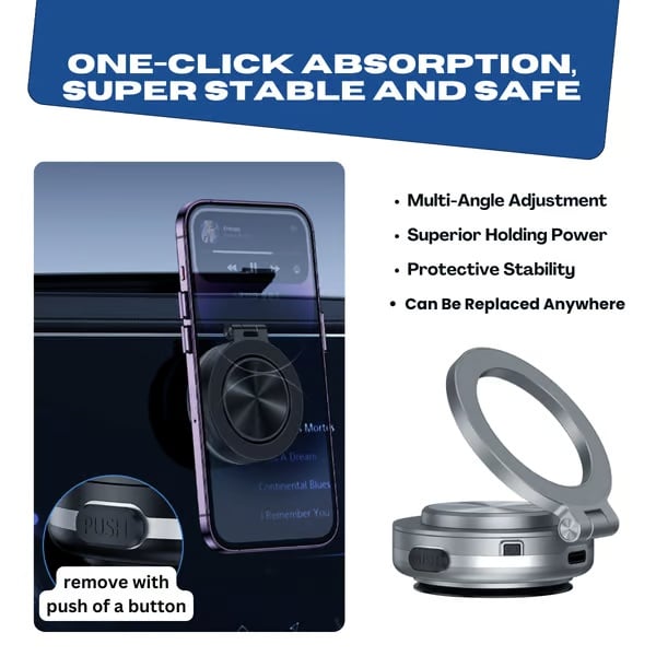 MagGrip™ - Vacuum Magnetic Car Phone Holder