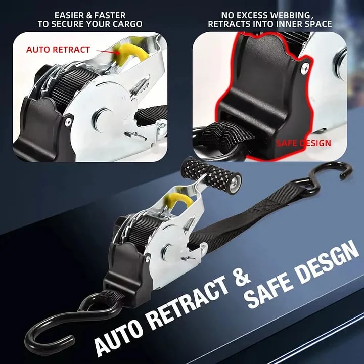 Strapify™ - Retractable Car Ratchet Strap