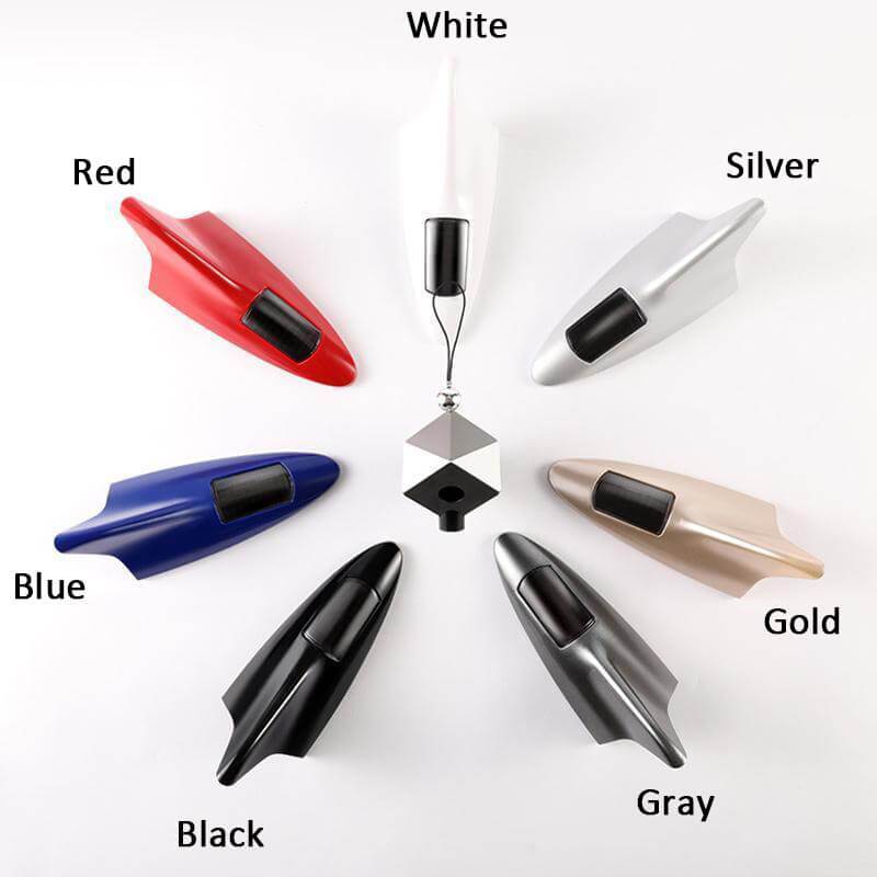 SolarFin™ - Solar Power Car Shark Fin Roof Antenna LED Flash Light