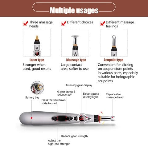 Acupulse™ - Electronic Acupuncture Pen for Massage