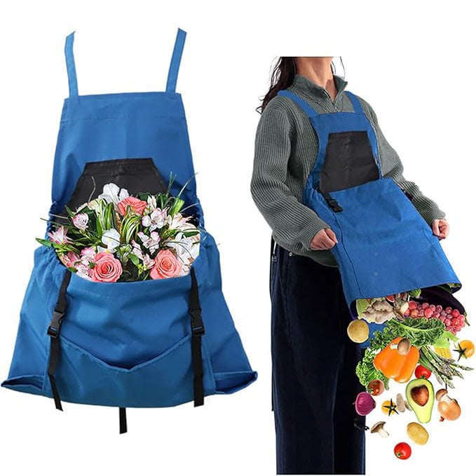 Kangaroom™ - Crossback Garden Apron with Deep Kangaroo Side Pockets