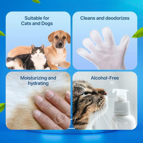 2+2 FREE | PawBreeze™ Grooming Gloves — Instant Pet Care Product for Happier, Cleaner Animals