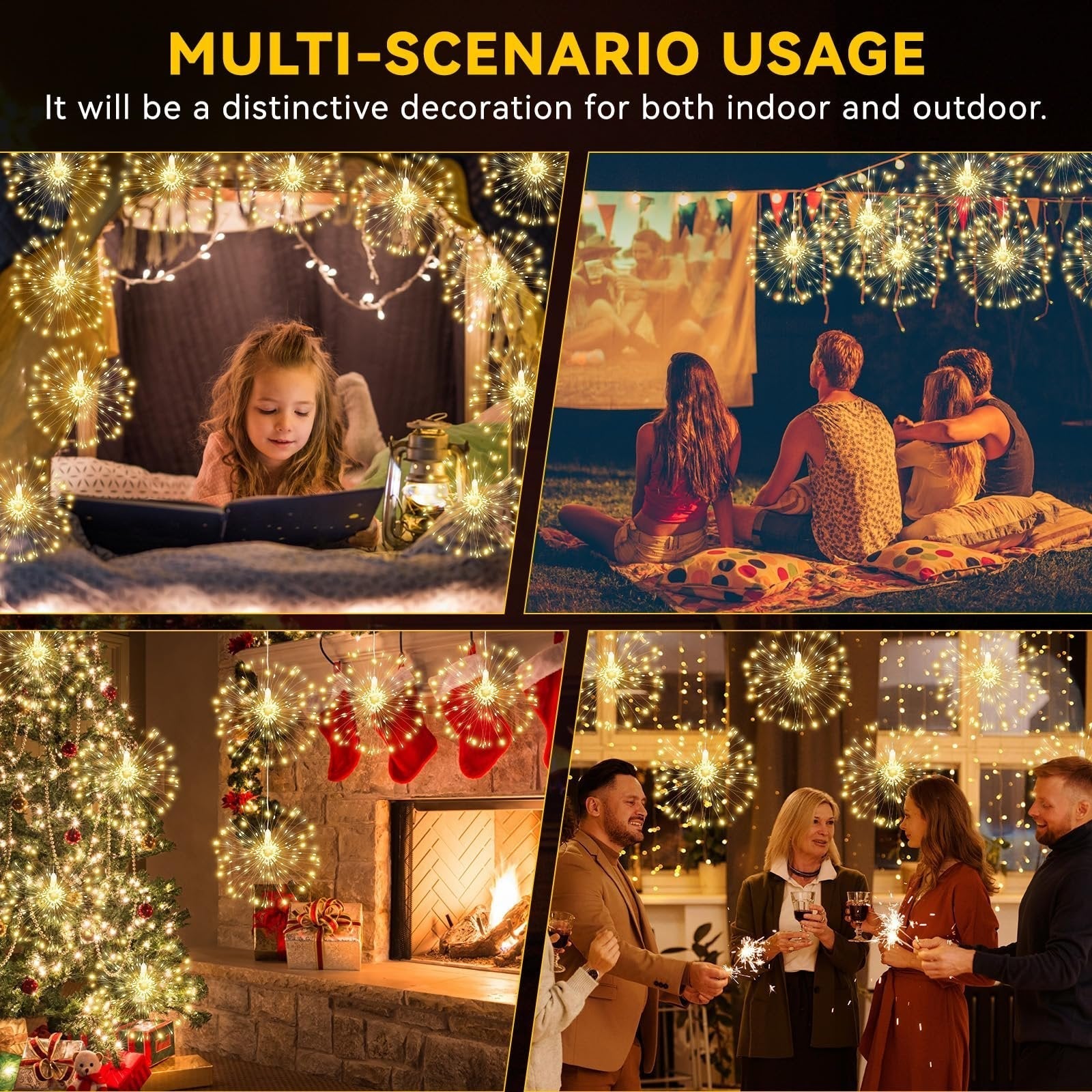 LumaBurst™ — Ignite magical memories with stunning star sparkle (120 lights)
