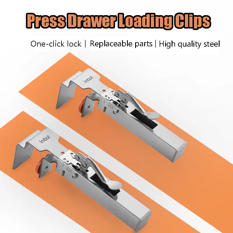 GripSure™ — Drawer quick locking for perfect, stress-free fit every time