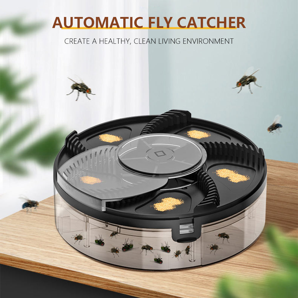 ZapMist™ — Silently captures flies, eliminating the need for bug sprays or traps