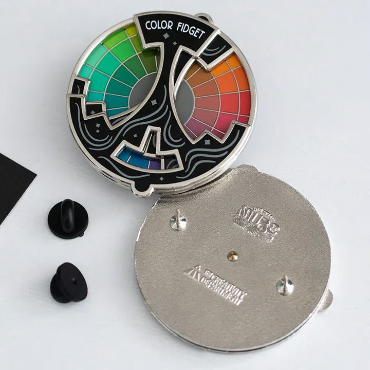 SpectrumSpin™ Enamel Pin – Ignite Your Creativity with Every Sparkling Spin