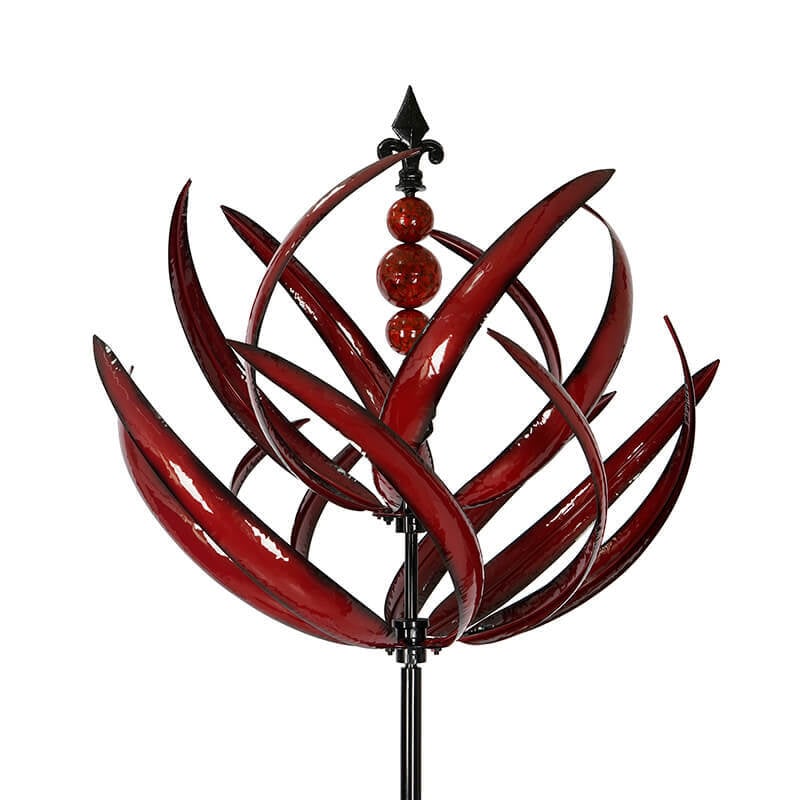 SerenitySpin™ - Experience the Beauty of the Lotus Wind Chime in Your Garden!