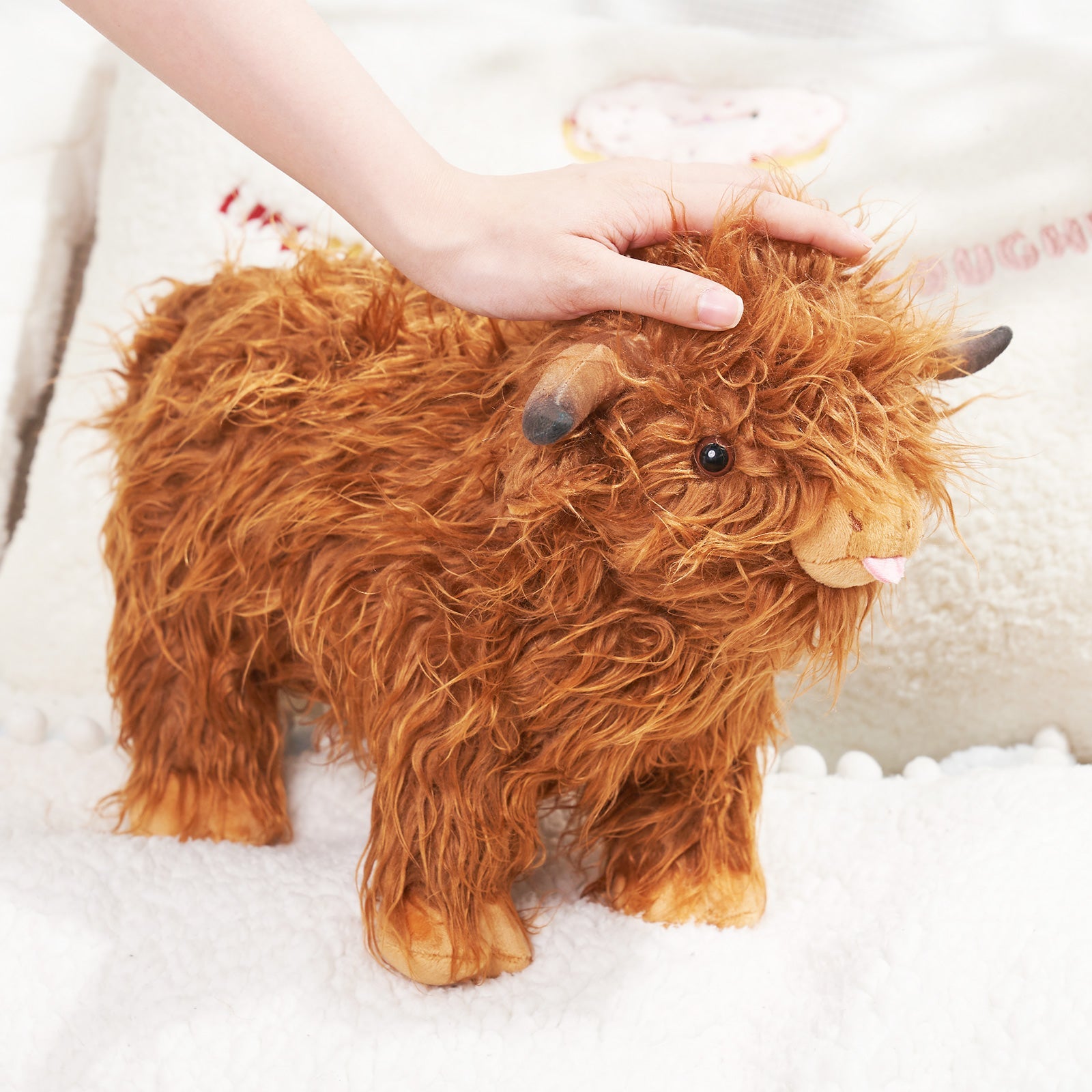 CuddleCoo™ – Realistic Highland Cow Design