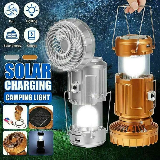 Solari™ - 6 in 1 Portable Solar LED Camping Lantern