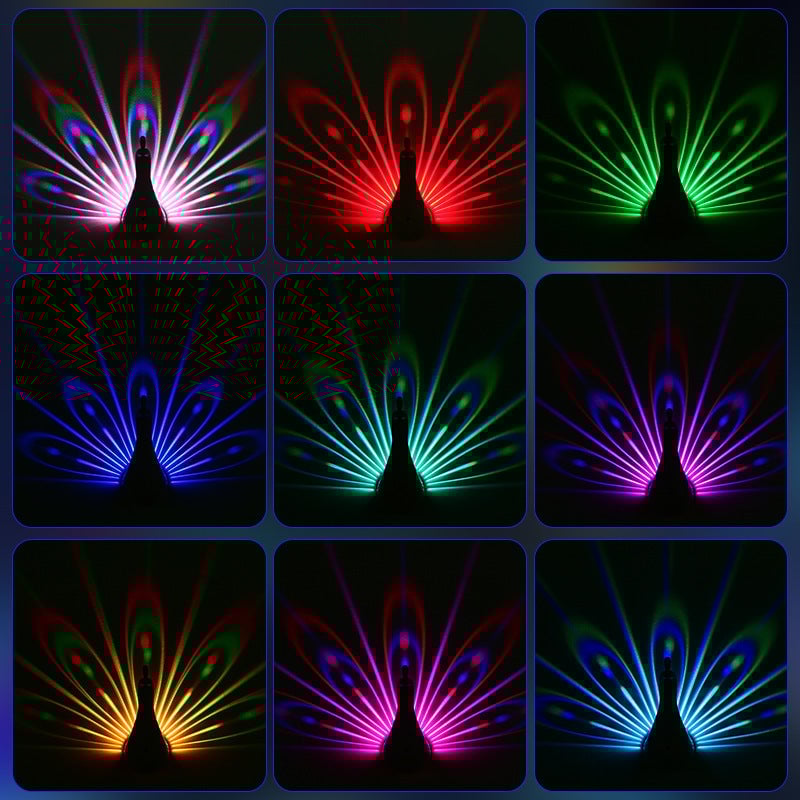 GlowPea™ - Peacock LED Projection Light