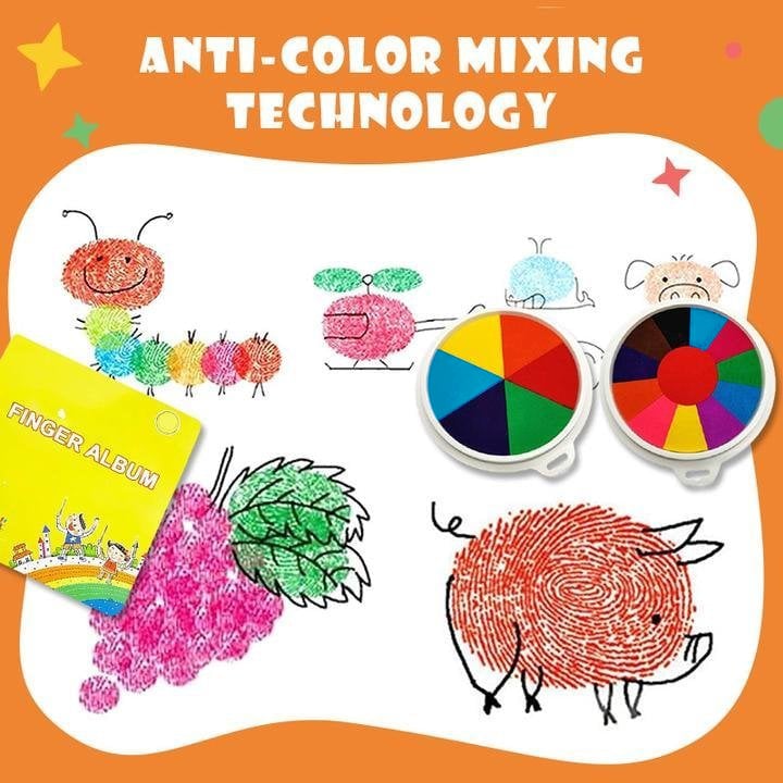 BrilliDazzle™ Finger Painting Set – Keep Little Hands Busy with Washable and Safe Finger Paints