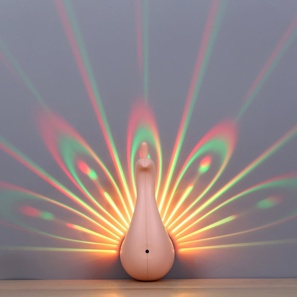 GlowPea™ - Peacock LED Projection Light