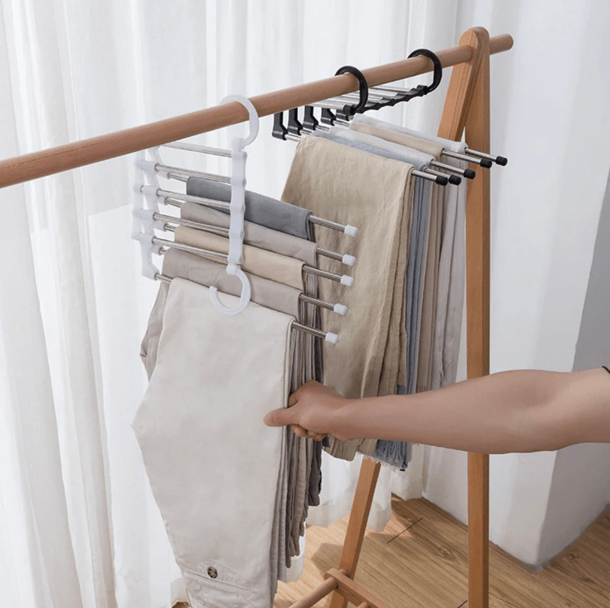 SteelSleek™ Pants Organizer – Keep Your Closet Wrinkle-Free and Perfectly Tidy Every Day