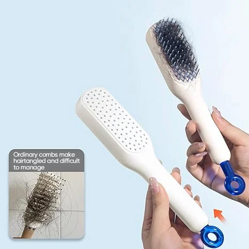Glide™ - Self-Cleaning Anti-Static Massage Comb
