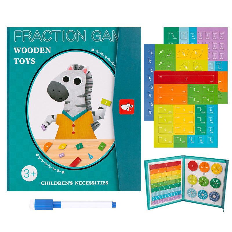 Magnetic Book Fraction Puzzle for Children™ - Learning Fractions through Play