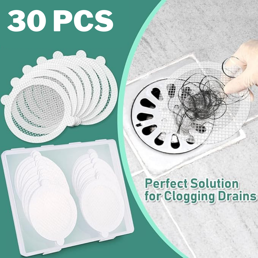 HairTrap™ - Disposable Shower Drain Stickers (30 pieces)