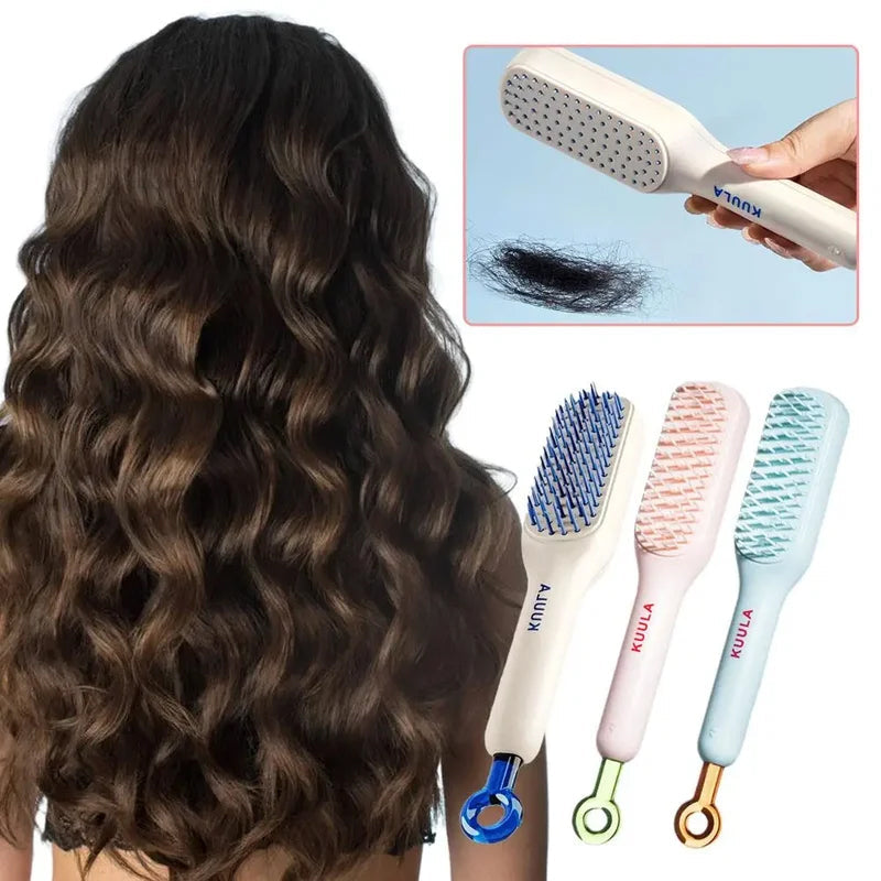 Glide™ - Self-Cleaning Anti-Static Massage Comb