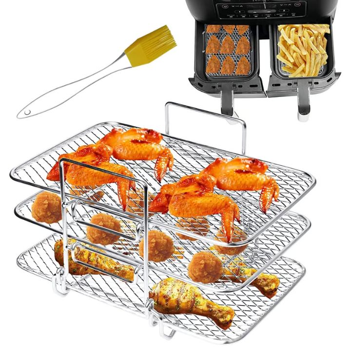 TriRack™ - 3-Tier Stainless Steel Air Fryer Rack