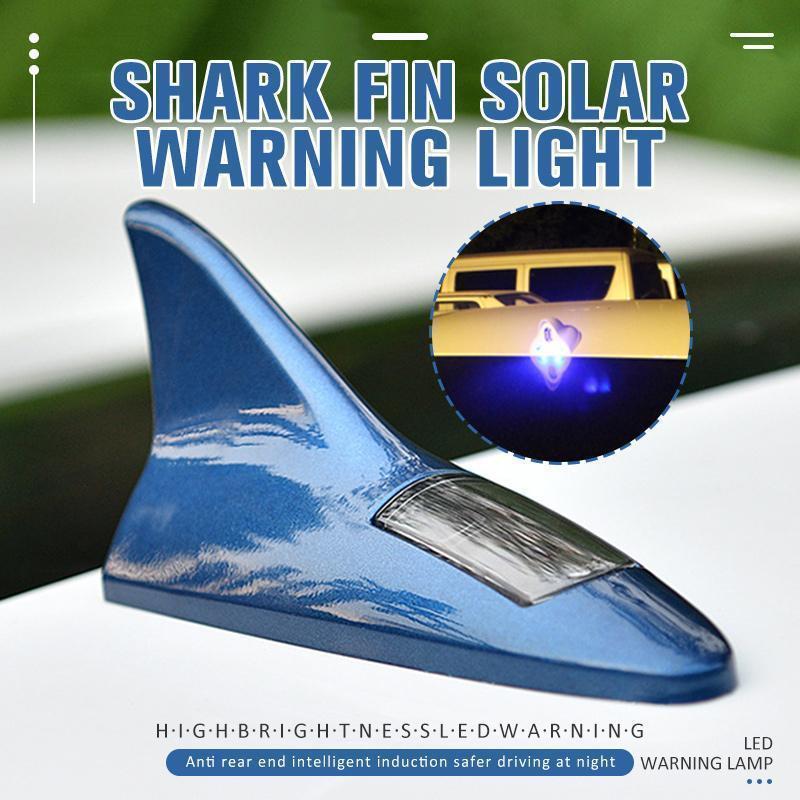 SolarFin™ - Solar Power Car Shark Fin Roof Antenna LED Flash Light