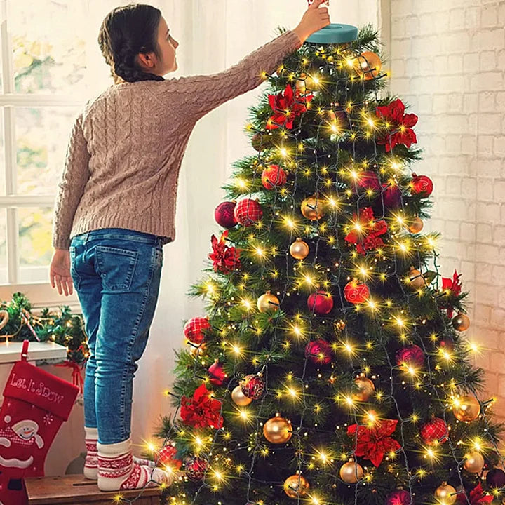 FrostLume™ Waterfall Lights – Effortless Holiday Magic That Makes Your Tree Shine Like Never Before