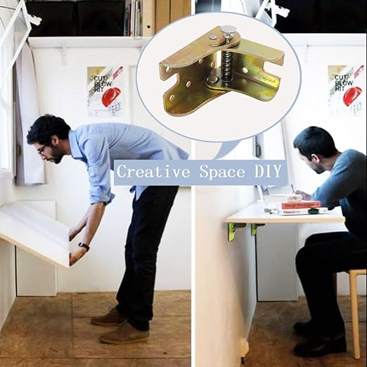 FlexiLift™ Flip Hinge Brackets (4 pieces) – Discover Hidden Space and Live Clutter-Free