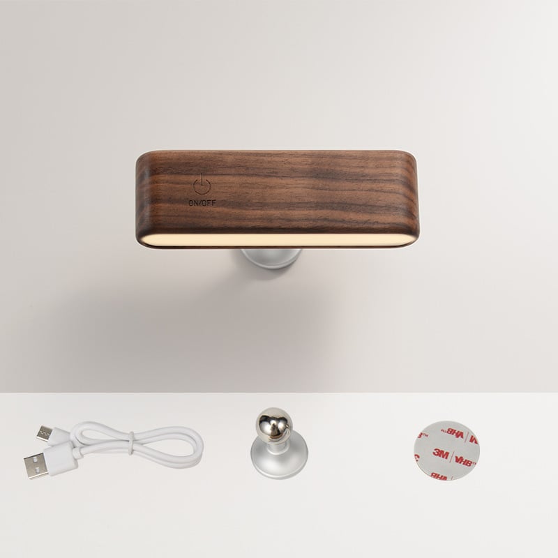 VeloCharge™ Wood Dock – Elegance Meets Effortless 360° Charging and Light Control