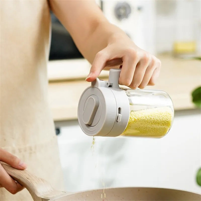 SpicePro™ – 2-in-1 Glass Spice Jars With Spoon