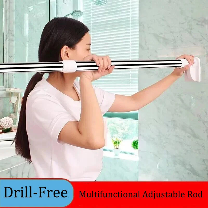 No-Drill Adjustable Rod™ - Say goodbye to clutter and tools!