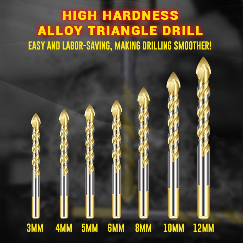 TriDrill™ - Triangular drill head made from high-strength tungsten steel