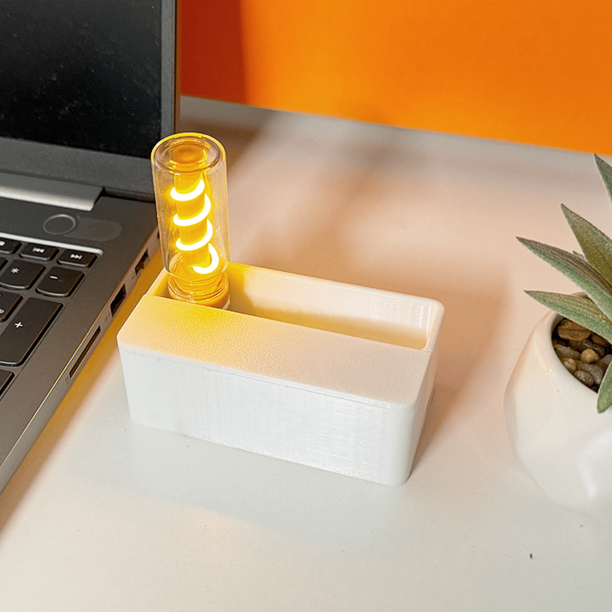 MagnetoLamp™ - 3D-Printed Magnetic Ejection Night Lamp