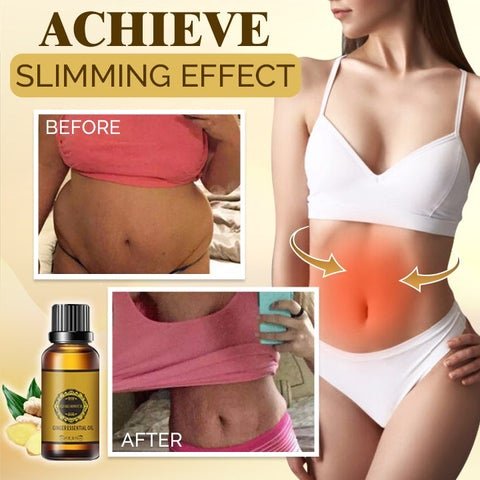 1+1 Free | Belly Drainage Ginger Oil - Made with natural oils to safely burn cellulite