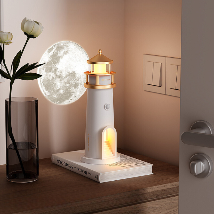 LunaBeam™ - Moonlight Lighthouse Projection Lamp Bluetooth Speaker