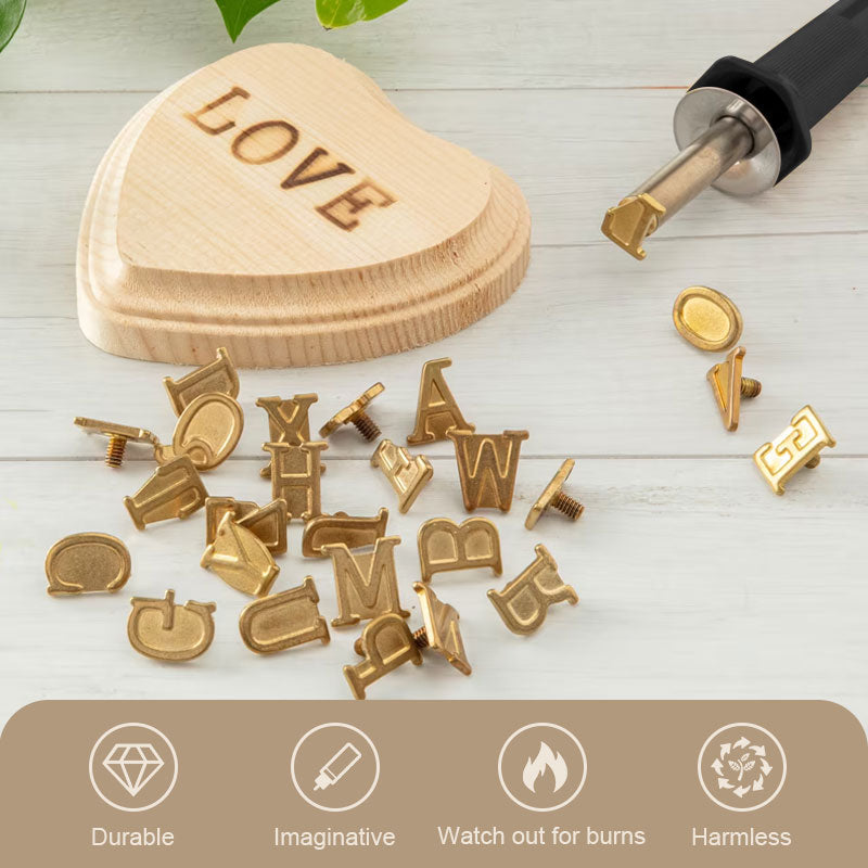 Inscript™ - Stamp Set for Burning on Wood for Personalizing Your DIY Projects