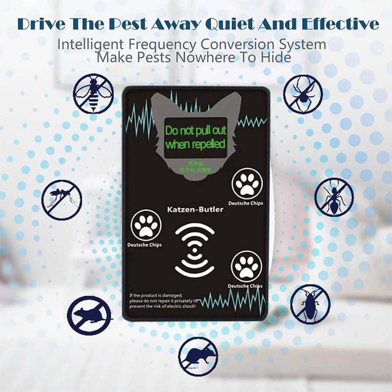 PestGuard™ - Ultrasonic Electronic Mouse and Pest Repeller