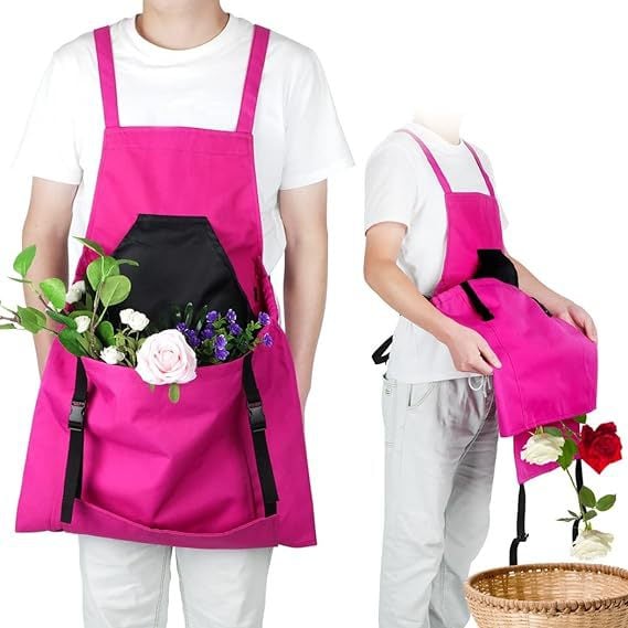 Kangaroom™ - Crossback Garden Apron with Deep Kangaroo Side Pockets