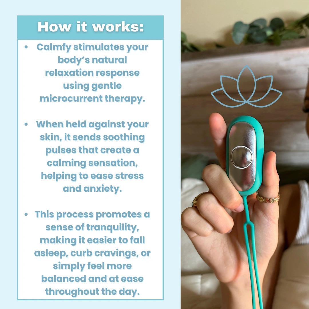 Calmfy™ Microcurrent Chill Pod — Quickly Reduces Stress for Deep Sleep and Clear Focus