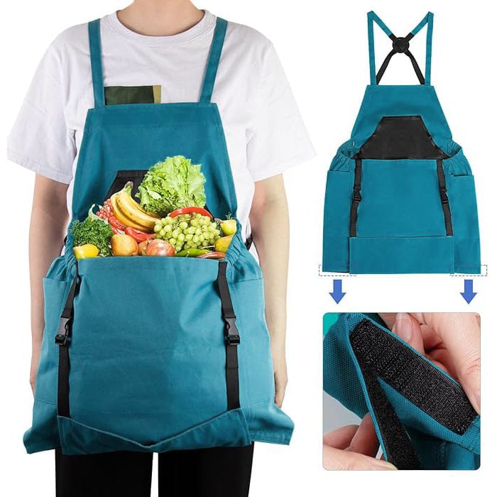 Kangaroom™ - Crossback Garden Apron with Deep Kangaroo Side Pockets