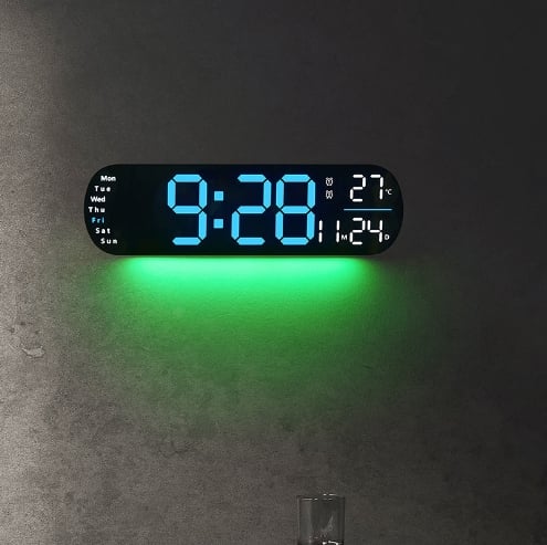 TimeLite™ - Improved Digital Wall Clock with Large Display