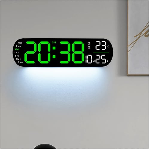 TimeLite™ - Improved Digital Wall Clock with Large Display