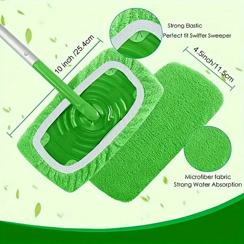 2+2 Free | Reusable Mops for Swiffer Sweeper™ Long-lasting Cleaning for All Surfaces