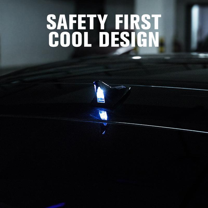 SolarFin™ - Solar Power Car Shark Fin Roof Antenna LED Flash Light