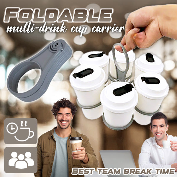 1+1 FREE | Foldable Drink Holder™ — Carry 6 spill-proof drinks with one hand