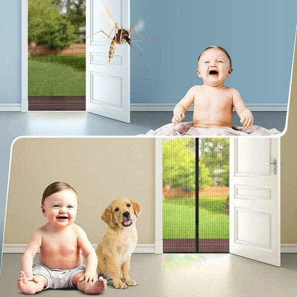 MeshGuard™ - Magnetic mesh sliding door