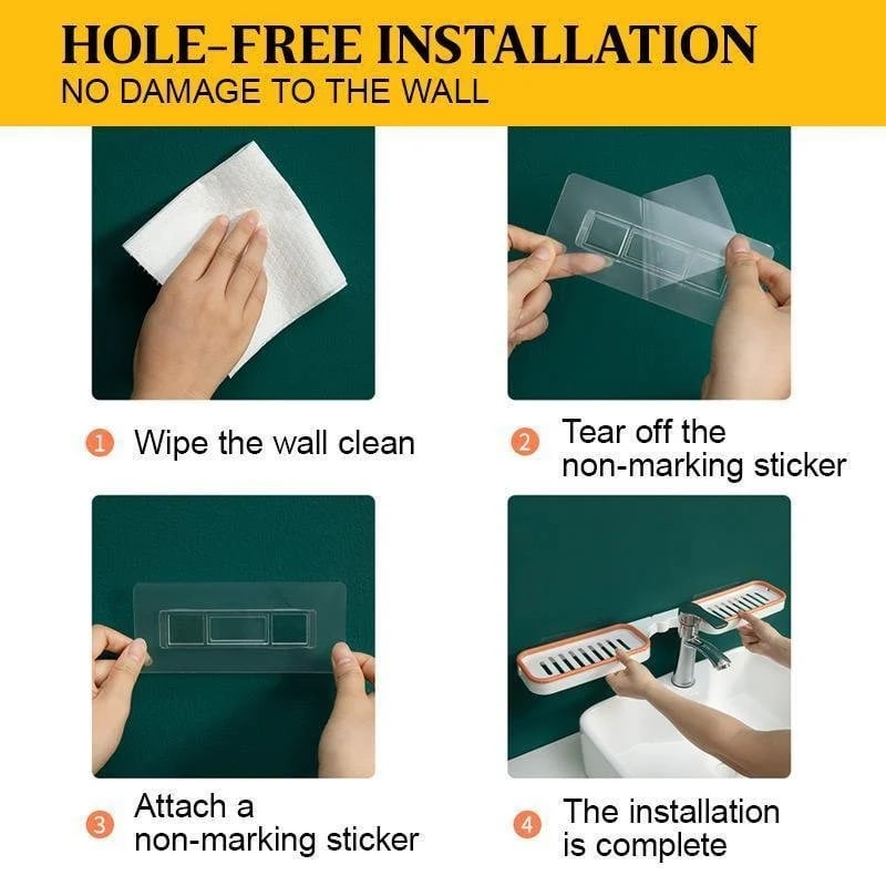 AquaSpin™ Eck Organizer — Transform any corner of your bathroom into effortless, dry, mold-free storage