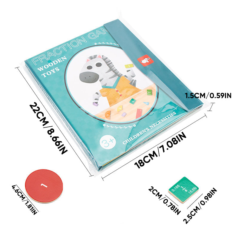 Magnetic Book Fraction Puzzle for Children™ - Learning Fractions through Play