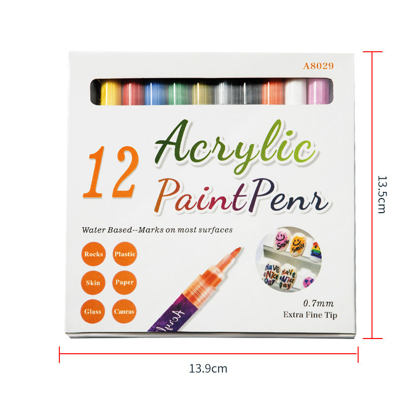 12-color ultra-thin curved nail brush™ - Professional nail painting set