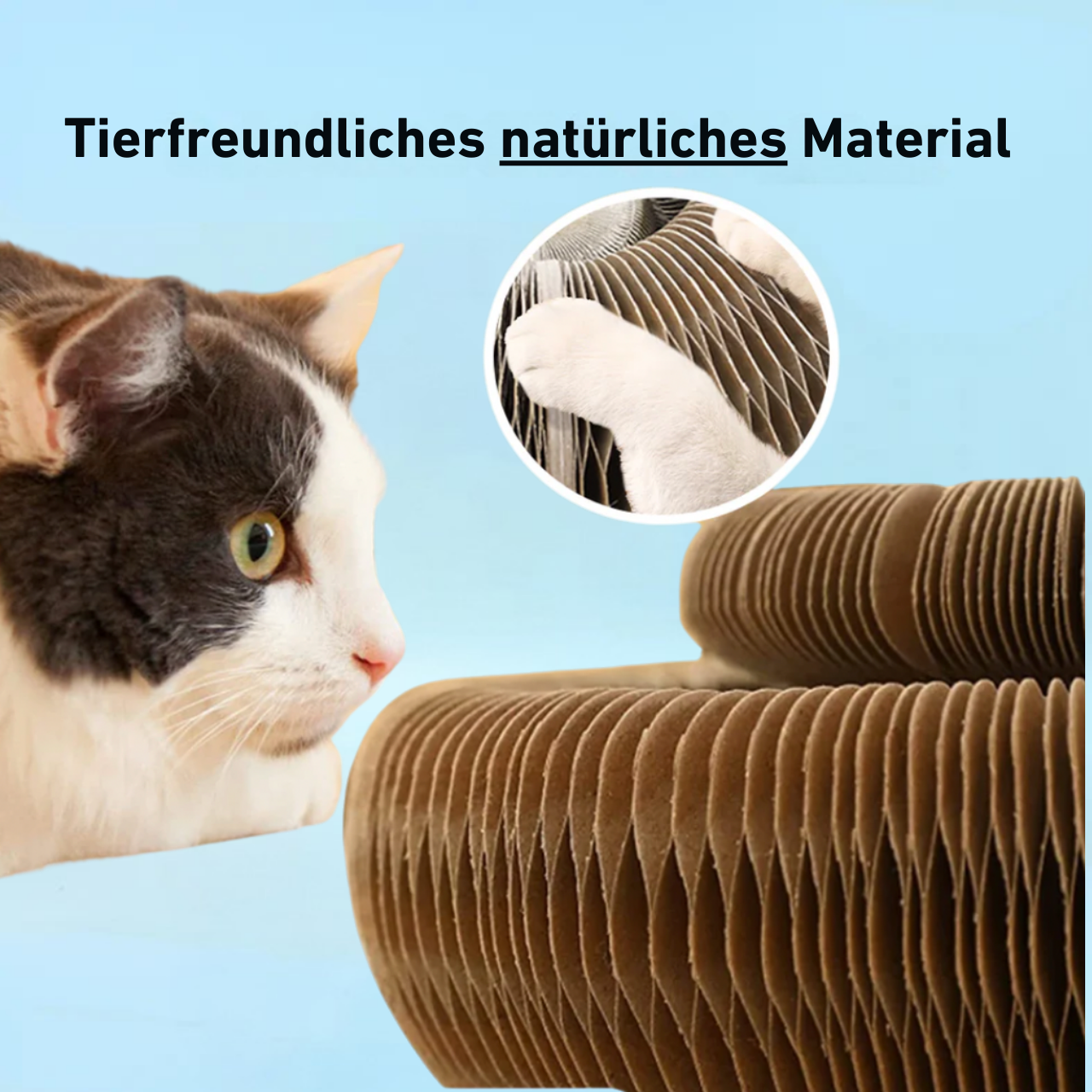 PouncePlay™ - Scratching Toy with Bell Ball